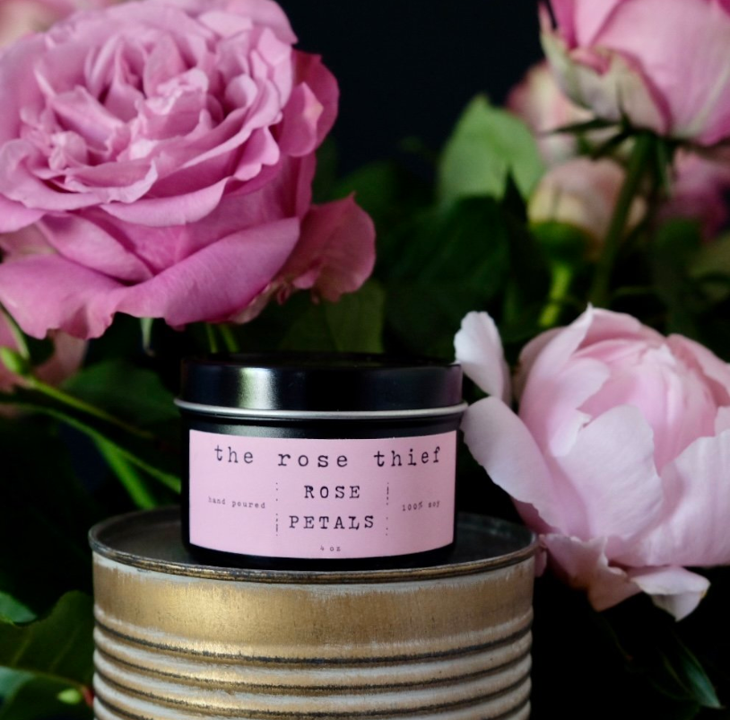 The Rose Thief Mini Rose Petals Candle