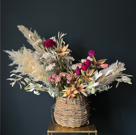 Preserved Flower Basket